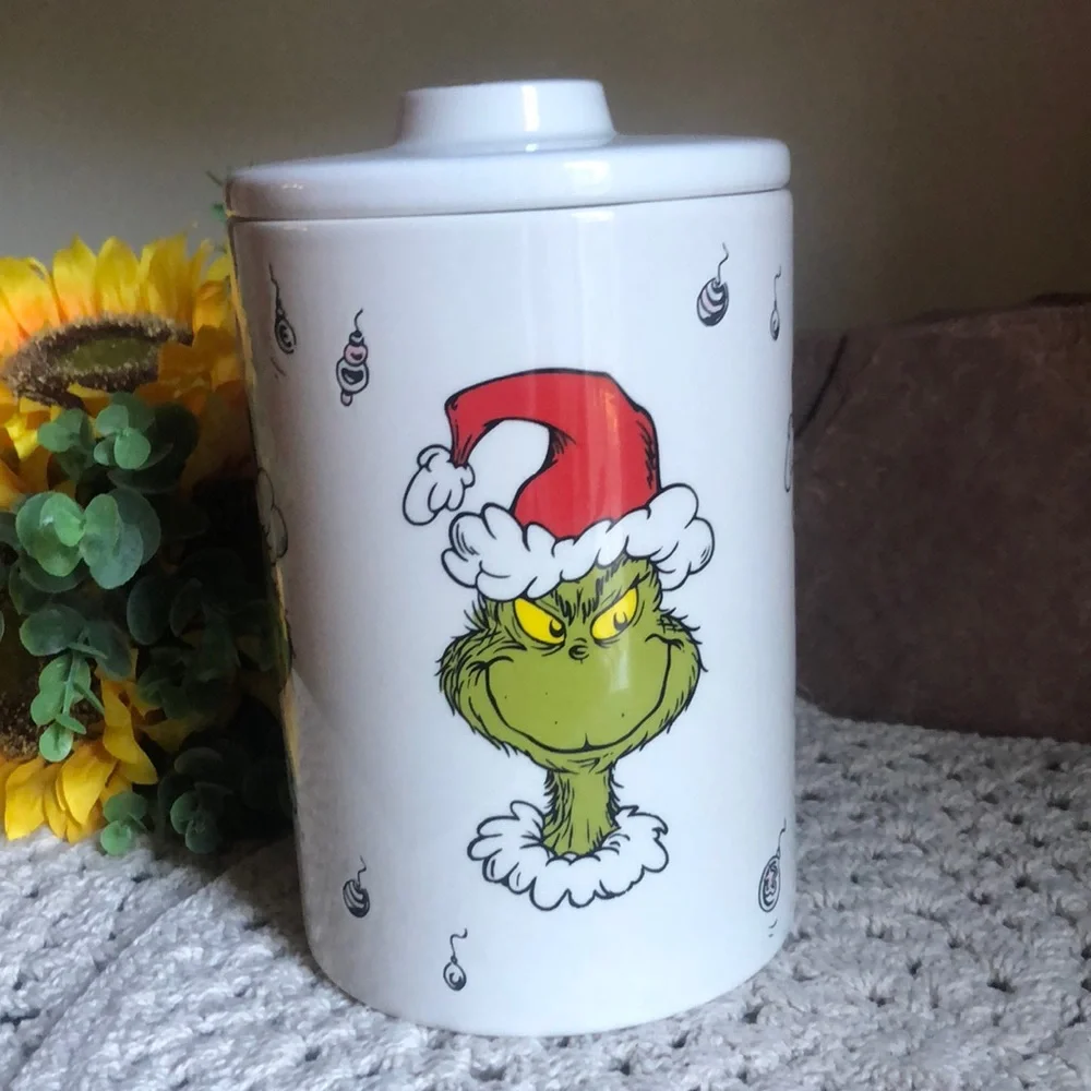 Dr Seuss THE GRINCH Canister Cookie Jar
